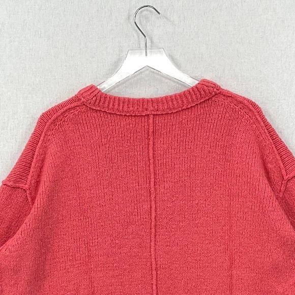 FREE PEOPLE Sweater Womens Small Pink Brookside Tunic Pullover Oversized Slouchy - Picture 6 of 16